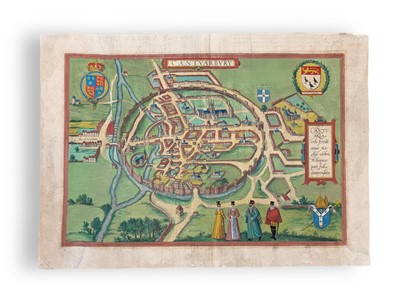 Lot 66 - Georg Braun and Franz Hogenberg, Cantuarbury (Canterbury)