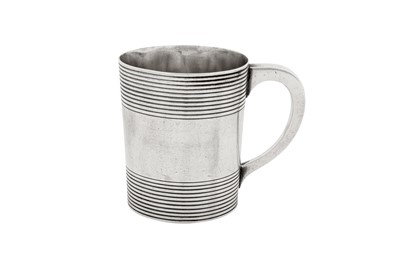 Lot 436 - A George III sterling silver mug, London 1799 by John Emes (this mark reg. 10th Jan 1798)