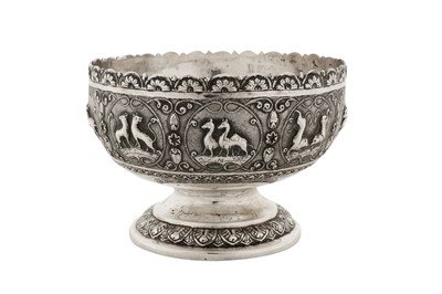 Lot 118 - An early 20th century Anglo – Indian unmarked silver footed bowl, Madras circa 1910