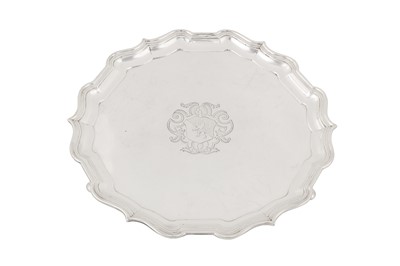 Lot 468 - An early George II sterling silver salver, London 1729 by John Edwards II (reg. 27th April 1724)
