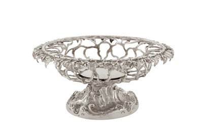 Lot 386 - An early Victorian sterling silver comport, London 1840 by Charles Fox
