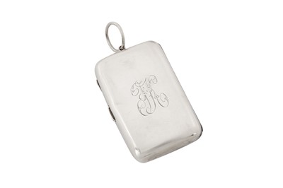 Lot 38 - An Edwardian sterling silver novelty compact and match holder combination, Birmingham 1909 by Robert Chandler