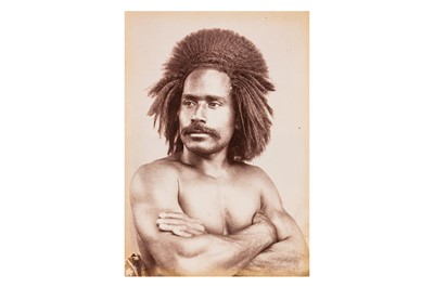 Lot 43 - PORTRAIT OF A FIJIAN MAN, c.1895