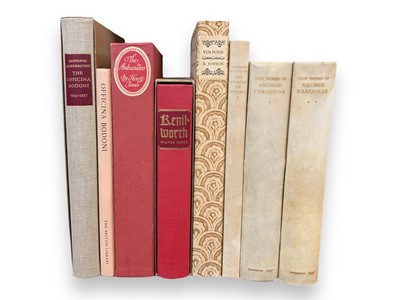 Lot 142 - Officina Bodoni & Nonesuch Press