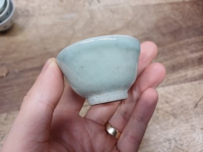 Lot 457 - A GROUP OF CHINESE WINE CUPS