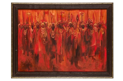 Lot 97 - Kolade Oshinowo (Nigerian, b.1948)