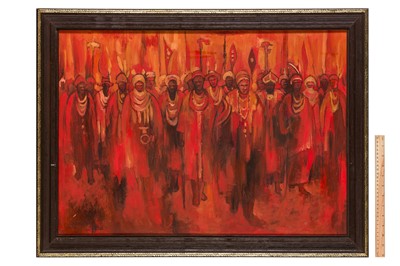 Lot 97 - Kolade Oshinowo (Nigerian, b.1948)