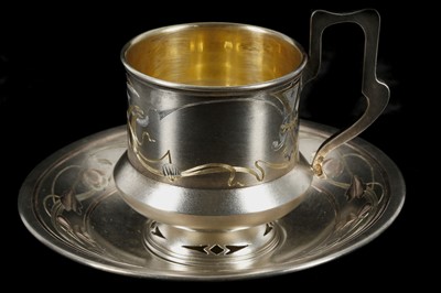 Lot 372 - A stylish antique art nouveau Imperial Russian...