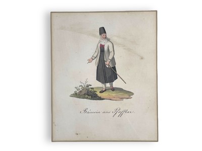 Lot 44 - Two Bavarian costume studies, 19th century
