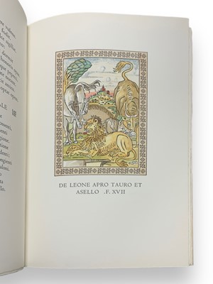 Lot 135 - Aesop, The Fables..., Number 86 of 160 Copies, Officina Bodoni, 1973