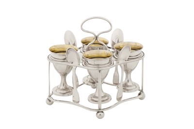 Lot 440 - A George III sterling silver egg curet, Birmingham 1796 by Matthew Boulton