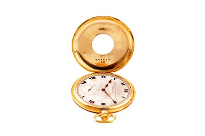 Lot 331 - GOLDSMITHS & SILVERSMITHS CO HALF HUNTER POCKET WATCH