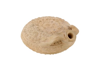 Lot 43 - A SMALL 12TH - 13TH CENTURY ANATOLIAN SELJUK MOON FLASK