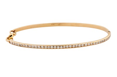Lot 166 - A DIAMOND BANGLE