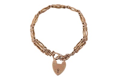 Lot 36 - A GATE BRACELET