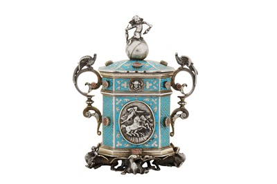 Lot 73 - A fine mid-19th century French silver and enamel match, Paris circa 1848 by Jules Wièse (1818-1910), for François-Désiré Froment-Meurice (1802-55)