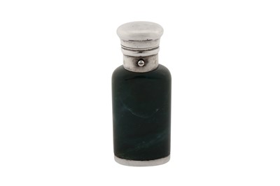 Lot 26 - A Victorian sterling silver and bloodstone scent bottle, London 1873 by Sampson Mordan