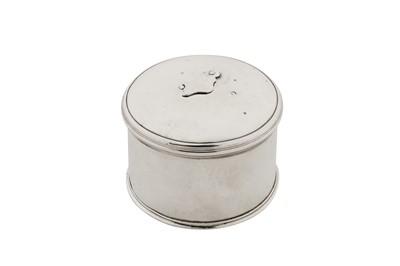 Lot 10 - A George III silver bougie box, London circa 1775 probably by William Sudell (this mark reg. 19 April 1774)