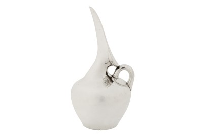 Lot 389 - An unusual Victorian sterling silver ewer, London 1881 by William Hunter