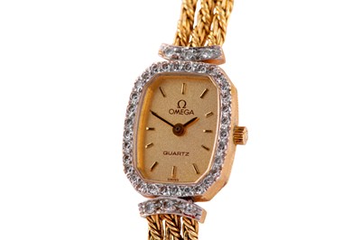 Lot 348 - OMEGA BRACELET WATCH