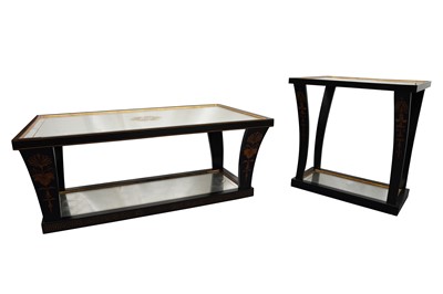 Lot 331 - JULIAN CHICHESTER, A COFFEE TABLE AND SIDE TABLE