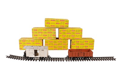 Lot 179 - A GROUP OF LEHMAN LGB GAUGE 1 ROLLING STOCK AND TRACK