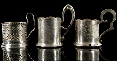 Lot 374 - A set of three fine antique Imperial Russian...