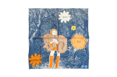 Lot 118 - Hermes 'Amis Pour La Vie' Silk Gavroche 45