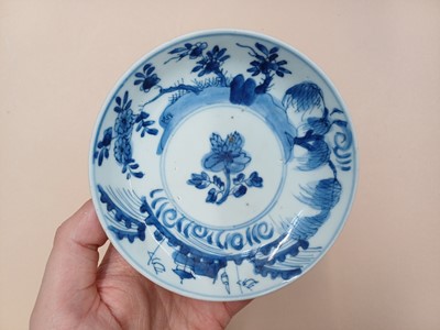Lot 425 - TWO SMALL CHINESE BLUE AND WHITE DISHES