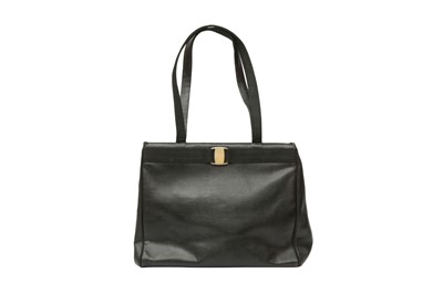 Lot 313 - Ferragamo Black Vara Shopper Tote