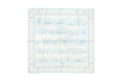 Lot 105 - Hermes 'Feux De Route Apercus La Nuit En Mer' Silk Scarf 90