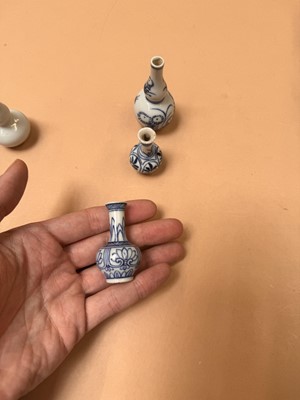 Lot 426 - FOUR CHINESE MINIATURE VASES