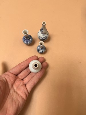 Lot 426 - FOUR CHINESE MINIATURE VASES
