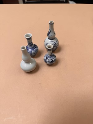 Lot 426 - FOUR CHINESE MINIATURE VASES