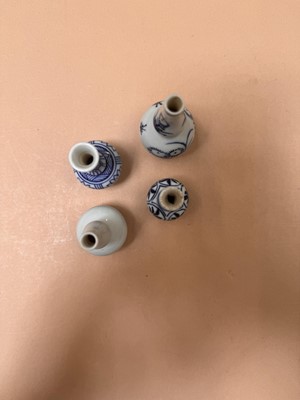 Lot 426 - FOUR CHINESE MINIATURE VASES