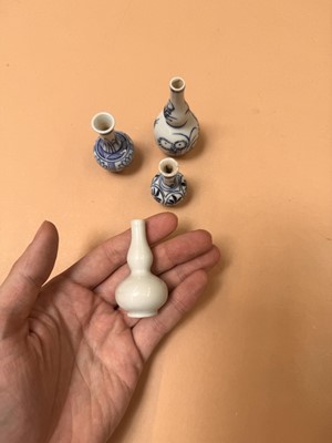 Lot 426 - FOUR CHINESE MINIATURE VASES