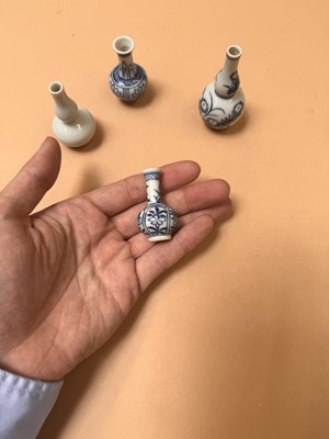 Lot 426 - FOUR CHINESE MINIATURE VASES