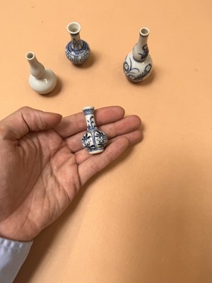 Lot 426 - FOUR CHINESE MINIATURE VASES