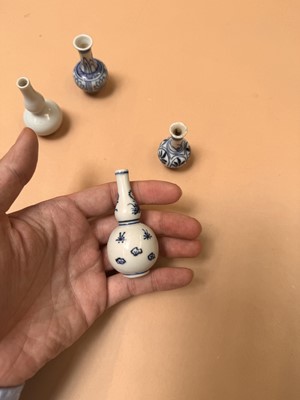 Lot 426 - FOUR CHINESE MINIATURE VASES