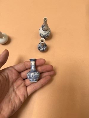 Lot 426 - FOUR CHINESE MINIATURE VASES