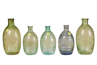 Lot 178 - Five Chinese Propaganda Glass Jars
