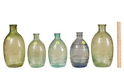 Lot 178 - Five Chinese Propaganda Glass Jars