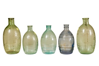 Lot 178 - Five Chinese Propaganda Glass Jars