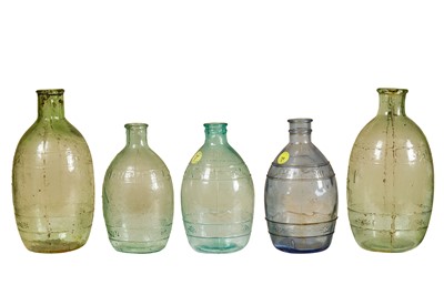 Lot 178 - Five Chinese Propaganda Glass Jars