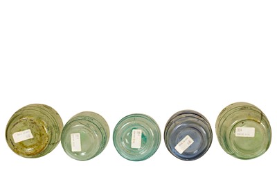 Lot 178 - Five Chinese Propaganda Glass Jars