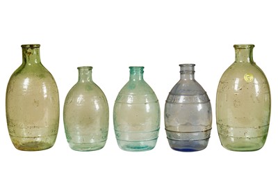 Lot 178 - Five Chinese Propaganda Glass Jars