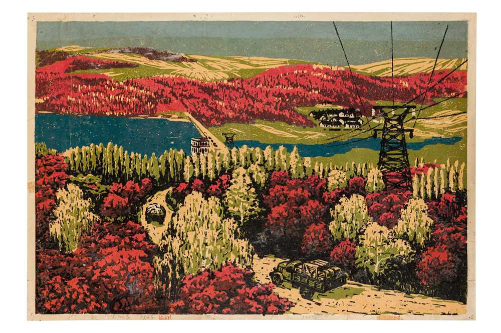 Lot 95 - Dong Hongjian Woodcut Prints