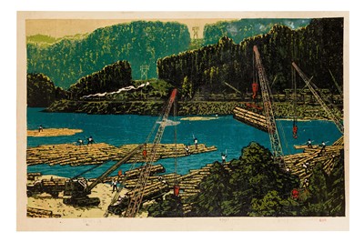 Lot 95 - Dong Hongjian Woodcut Prints