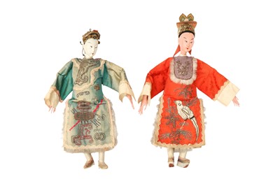 Lot 603 - TWO CHINESE OPERA DOLLS