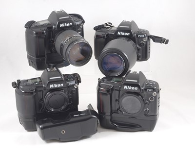 Lot 164 - Nikon F90X & F90 Film Cameras & AF Lenses.